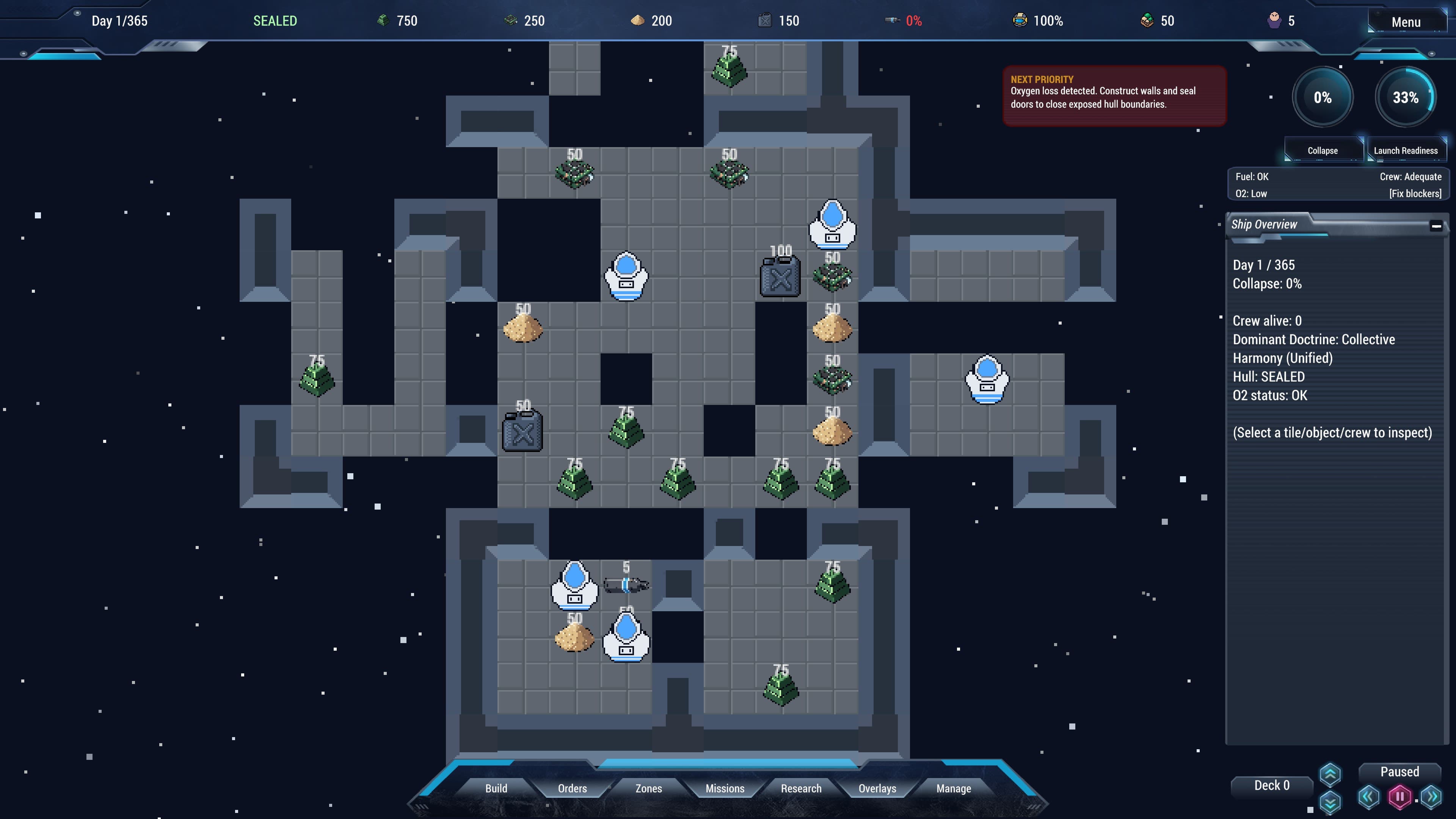 An alternative start built around the derelict arcship setup.